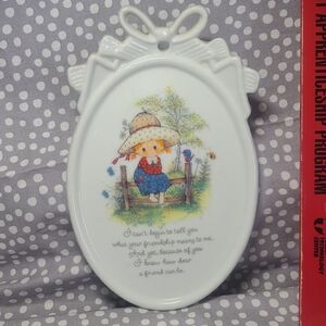 Paula's Cherished Sentiments Genuine Porcelain Friendship Plaque - Great Gift